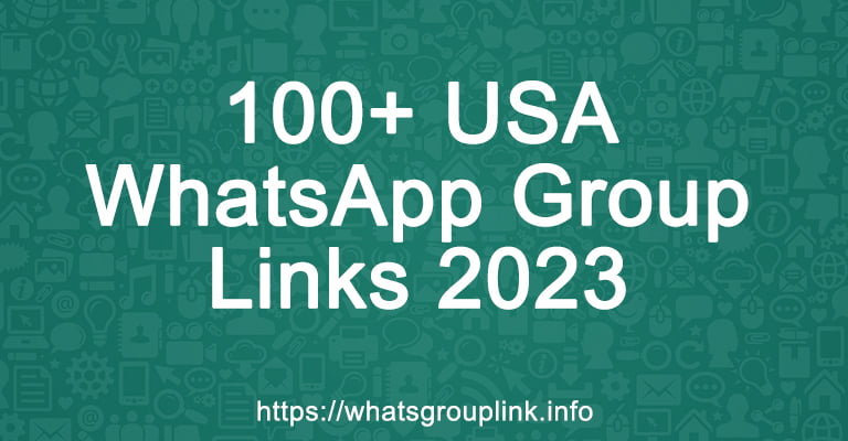 USA WhatsApp Group Links 2023