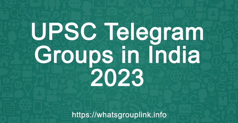 UPSC Telegram Groups in India 2023