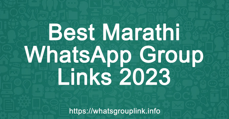 Best Marathi WhatsApp Group Links 2023