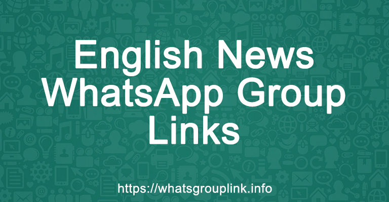 English News WhatsApp Group Links