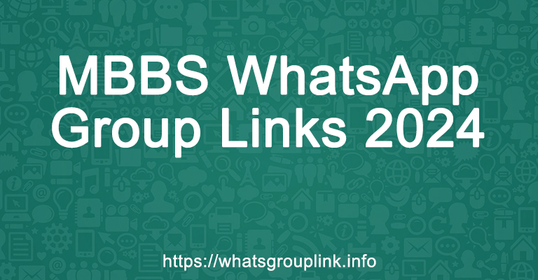 MBBS WhatsApp Group Links 2024