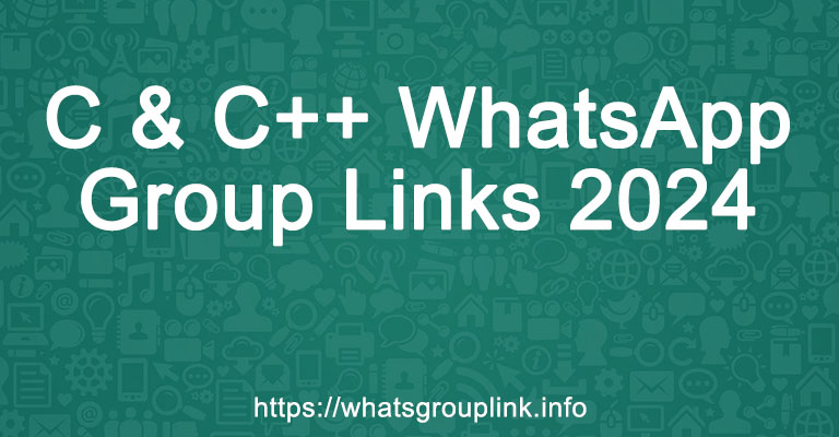 C & C++ WhatsApp Group Links