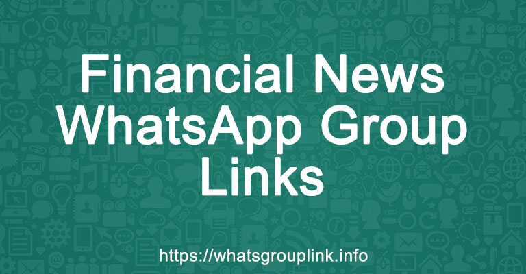 Financial News WhatsApp Group Links