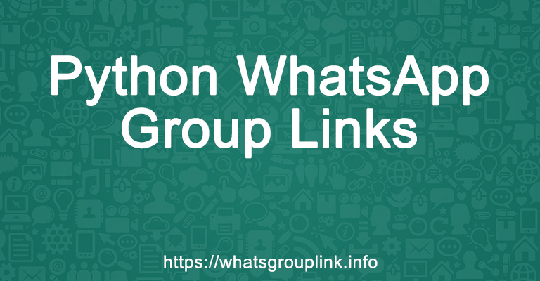 Python WhatsApp Group Links